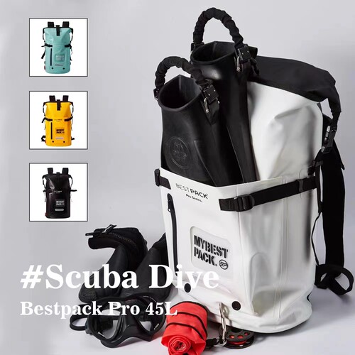 Bestpack 45L潜水装备包脚蹼包户外露营防水溯溪登山漂流旅游