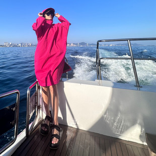 Jenny 某元素同款防风防水潜水船宿保暖斗篷冲浪游泳男女户外雨衣