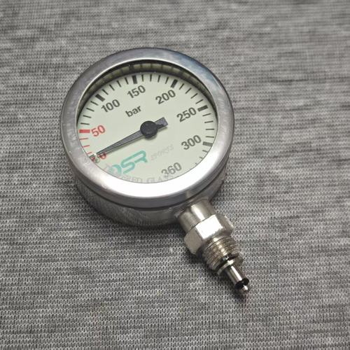 OSR SPORTS 潜水背飞侧挂残压表52mm压力表SPG金属单表夜光