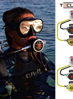 Tecline R2 tec1/tec2 潜水调节器长短喉 旋转一级头水肺深潜