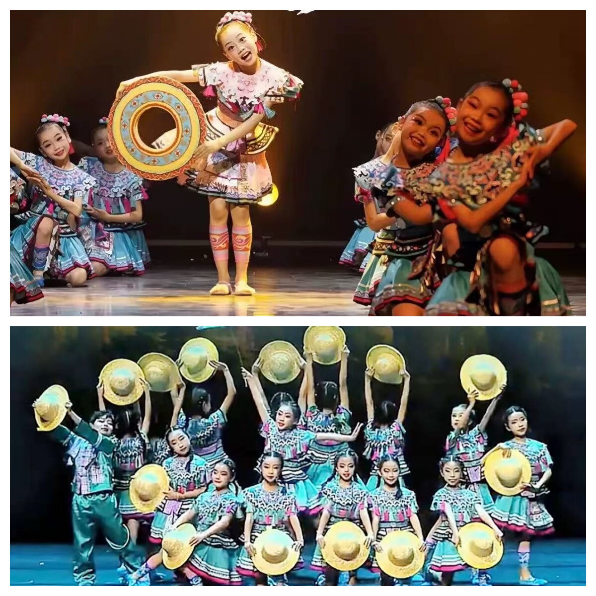 十三届小荷风采花瑶娃的茶山小妹六一儿童民族舞蹈演出服瑶族苗族