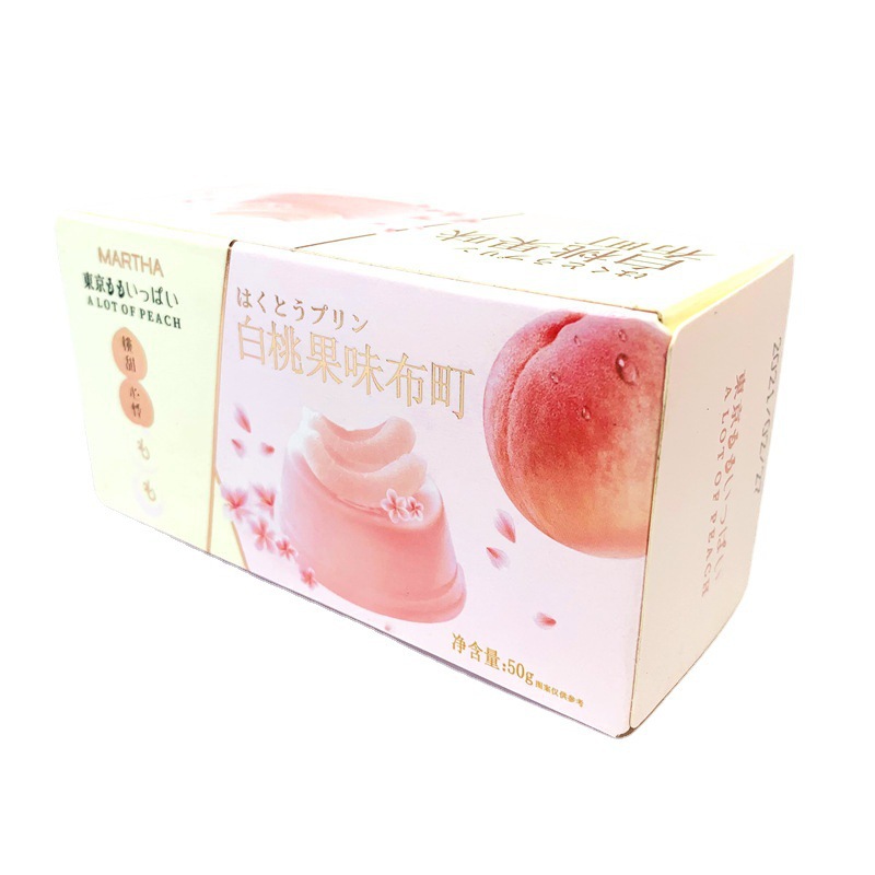 德菲丝白桃果味果冻40g网红休闲粉色小零食品结婚庆周岁生日回礼