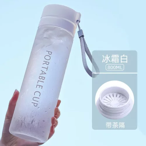 随手杯子高颜值塑料杯男女学生ins超大容量水杯耐摔磨砂防摔杯