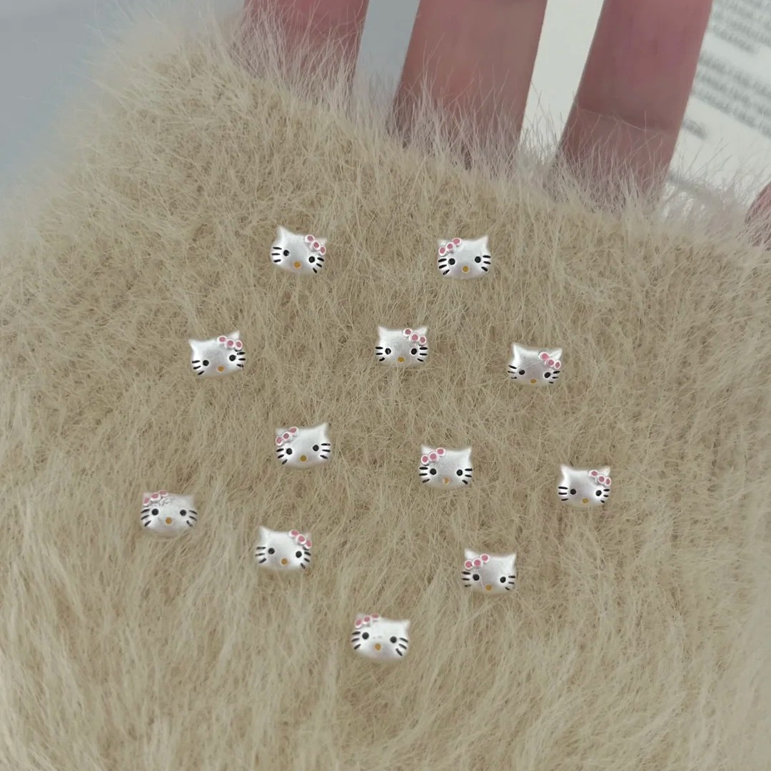 S999纯银HelloKitty小猫耳钉