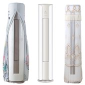 柜机防尘保护罩套KFR 72LW 72587 格力空调3匹京畅立式 FNhAc