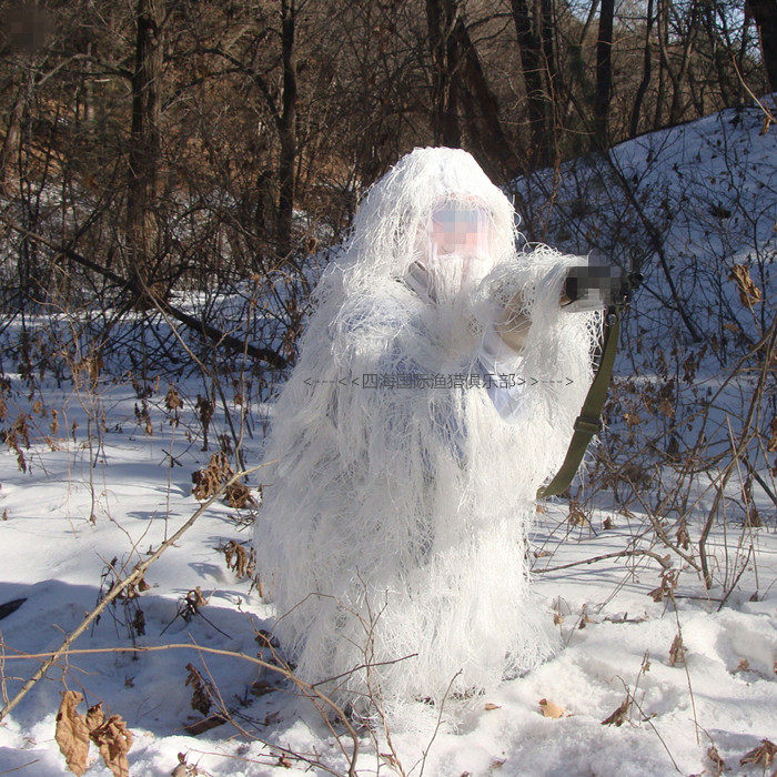 荒野大冒险CS吃鸡游戏服冬季雪地白丝毛吉利服户外观鸟摄影服,户外/登山/野营/旅行用品,吉利服/伪装服,淘宝优惠券,粉丝福利购,淘宝优惠卷