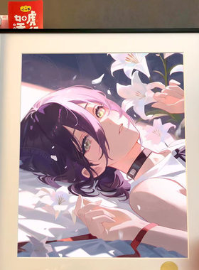 星空《百合花蕾塞》电锯人Reze玛奇玛早川秋电次链锯人动漫装饰画