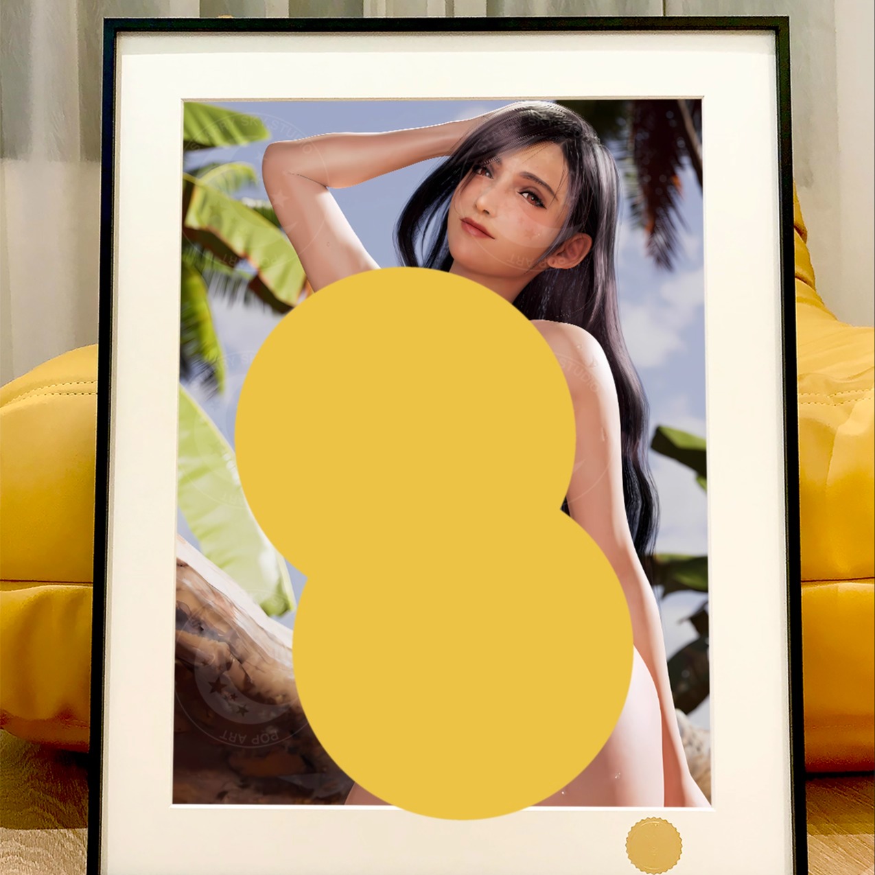 星空《游戏手柄蒂法》FF7最终幻想TIFA动漫二次元装饰画