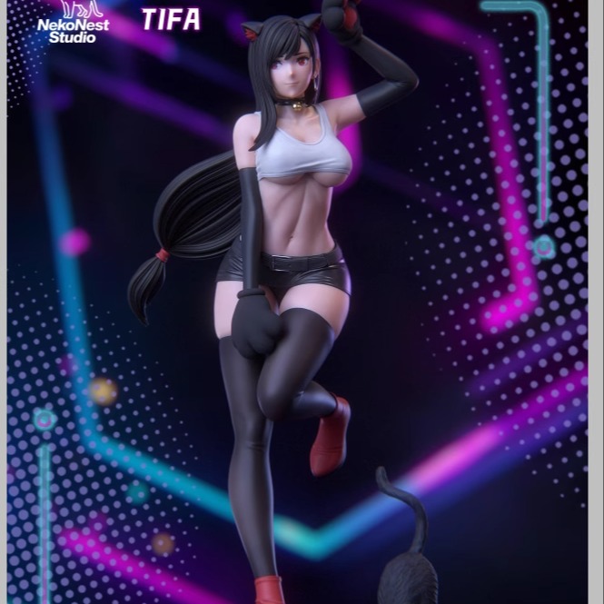 【定制GK手办】Tifa猫女郎1/6手办雕像  暗夜猫女
