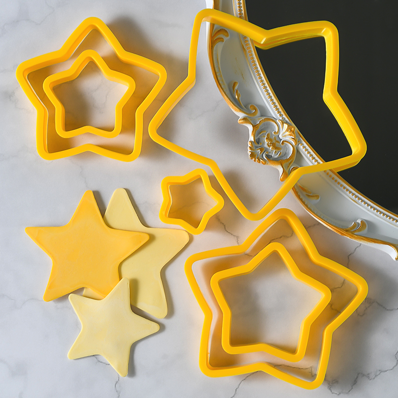 五角星硅胶蛋糕装饰立体翻他给你