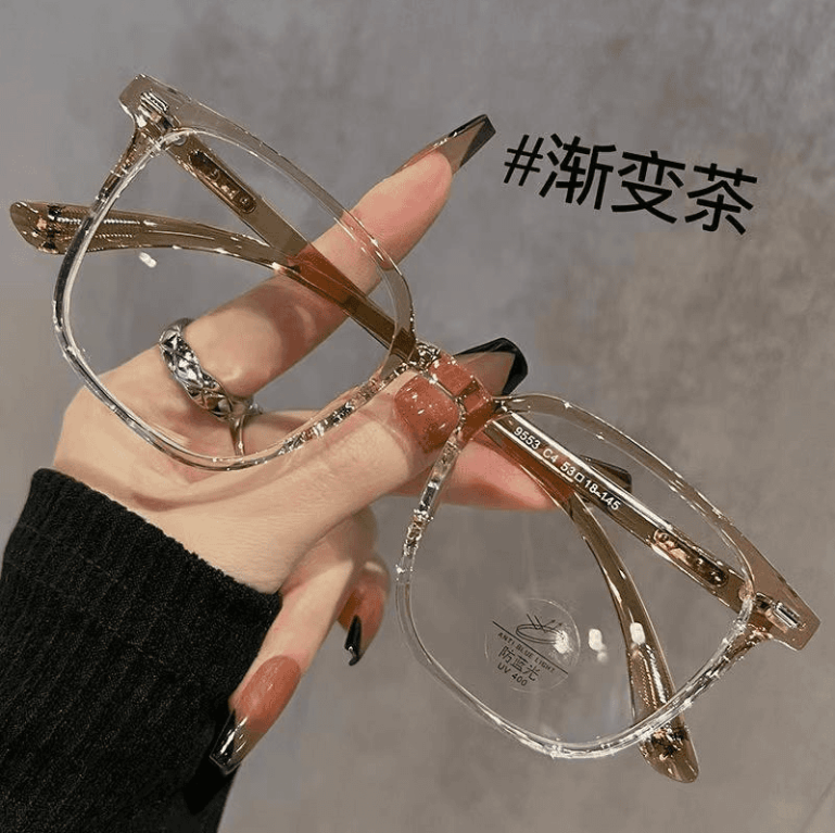 25新品方框近视眼镜女有度数防蓝光平光镜韩版学生素颜显脸小镜框