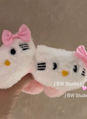 超萌粉色hellokitty掰掰夹大号刘海夹可爱少女心侧边发卡软萌发饰