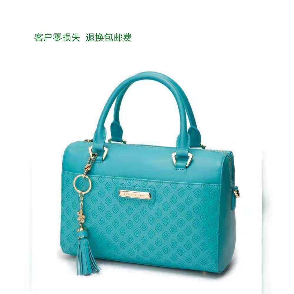女式包袋头层牛皮经典压纹包包蓝色新款2020流苏单肩手提包热卖