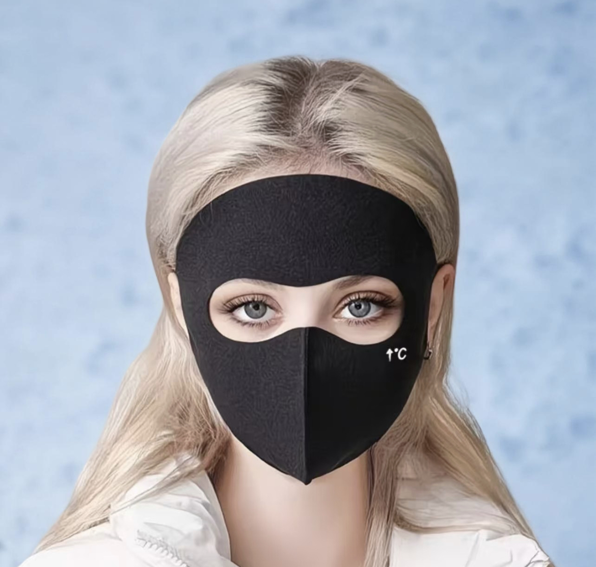 无痕保暖面罩女冬季防风保暖加厚脸基尼骑车立体口罩防寒全脸