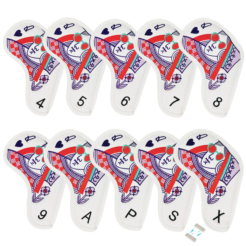 kings and Queen高尔夫球杆套杆头套铁杆套 铁木杆保护套男女通用