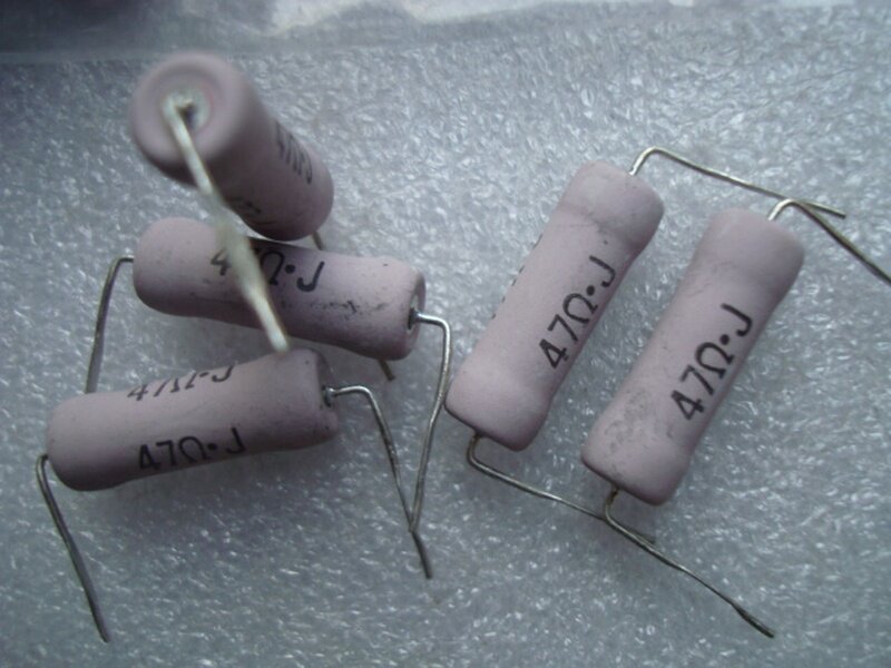 (议价)原装日本 koa 5w 47r 耐热( 47欧 )铜脚发烧电阻误差5%