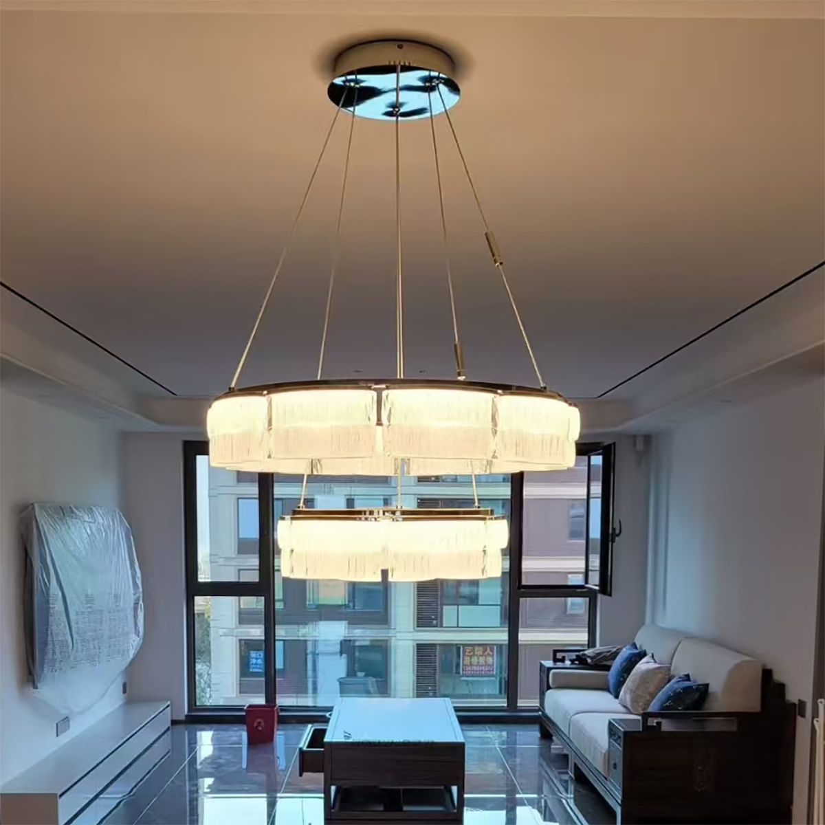 特价畅销新款松伟枫丹白露现代简约轻奢客厅餐厅书房LED吊灯