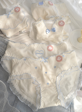 7A抗菌婴儿棉纯色甜美内裤女纯棉少女学生中腰透气女三角裤A类棉