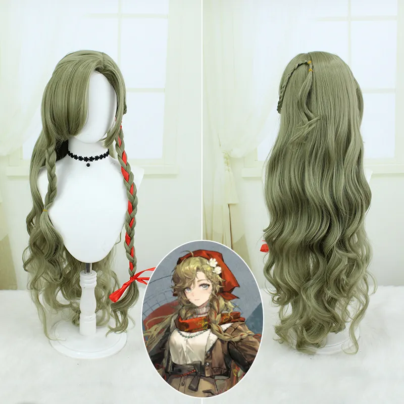 重返未来1999 再见来亚什基 北方哨歌洞二维拉cos假发 侧辫子造型