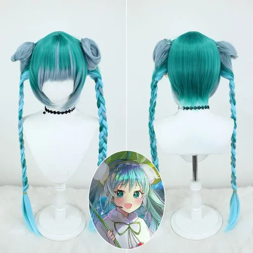 初音未来小僵尸假发假毛双马尾辫