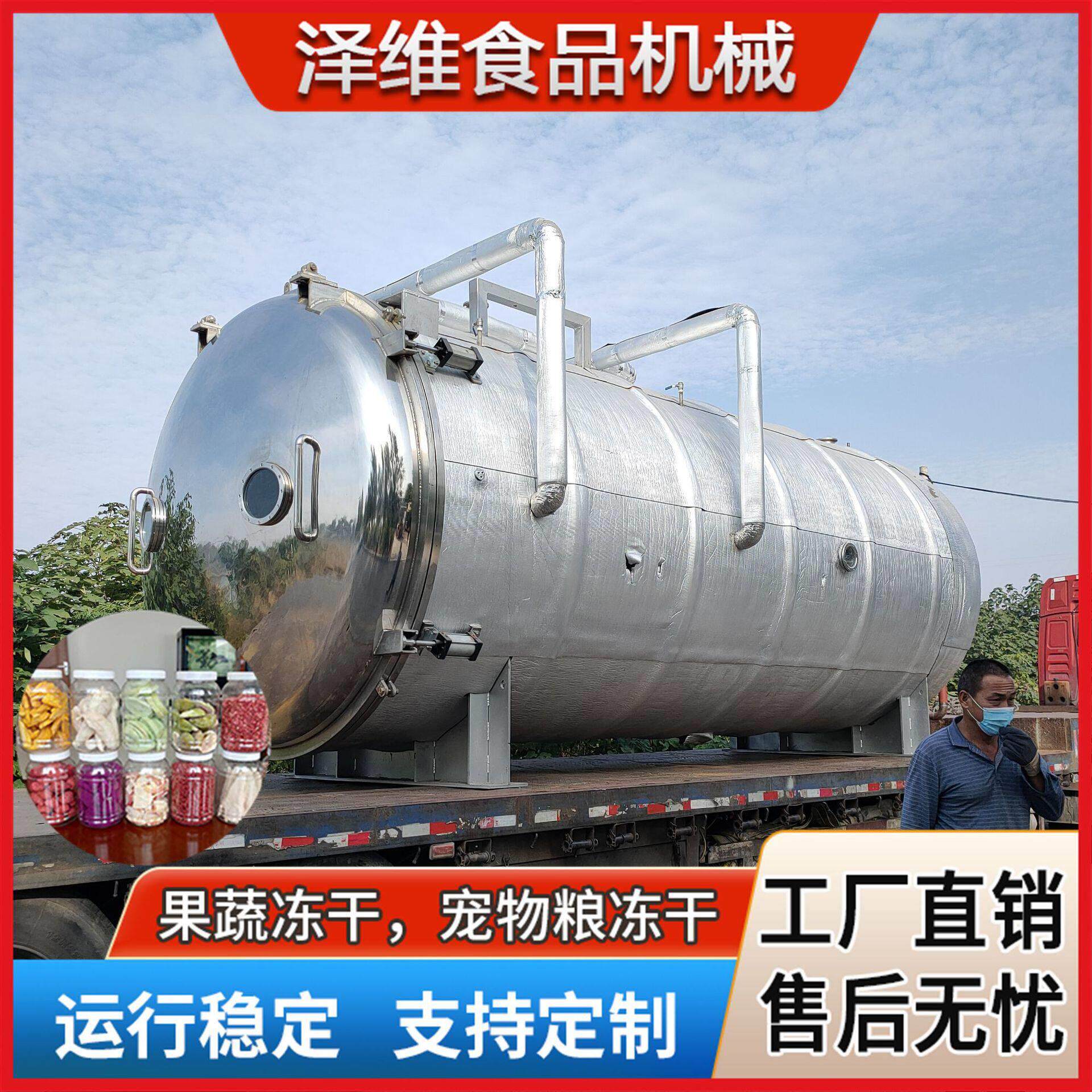 柠檬片苹果片真空冻干机草莓真空冻干设备商用芒果干冻干机