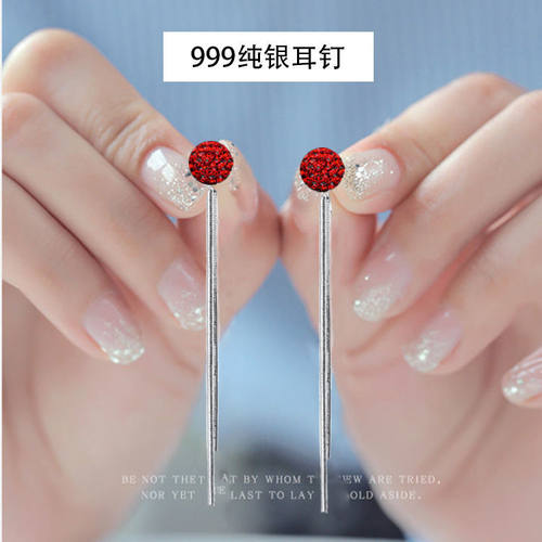 999纯银女长款超仙网红百耳环