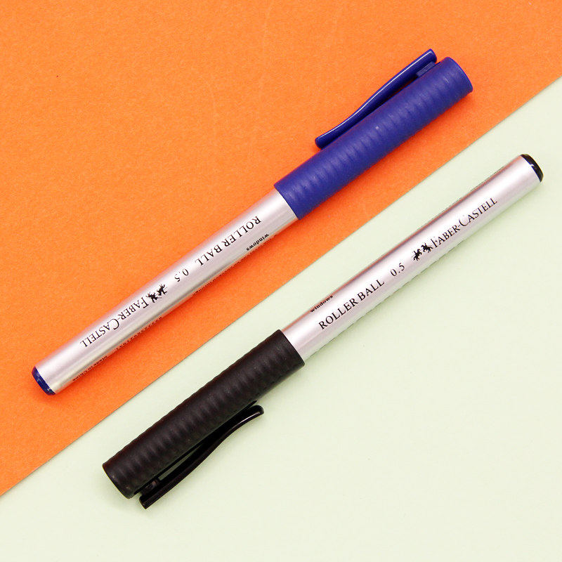 辉柏嘉中性笔2493签字笔0.5mm黑笔走珠笔大容量办公学生考试水笔