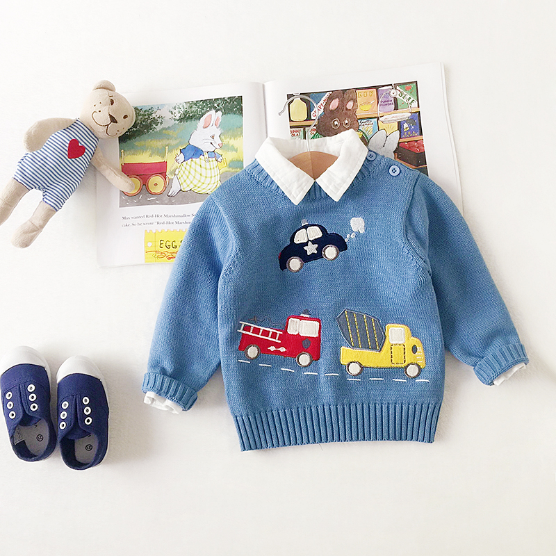 纯棉毛线衣童装婴儿毛线衣套头衫