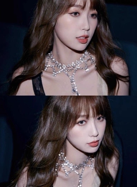 百搭性感choker裙子配饰项链锁骨流苏Y形单双排毛衣链女