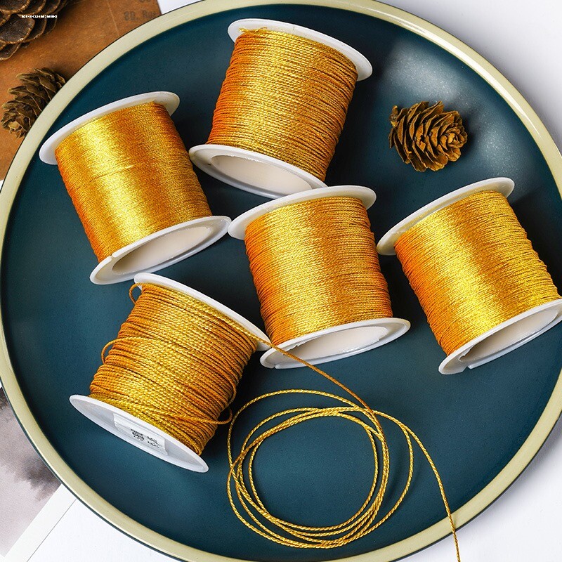 金线绳银线6股线编织手绳龙鳞手链九股手工编绳细绕线diy