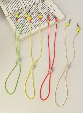 韩国儿童口罩挂绳亲子款儿童女孩可爱眼镜口罩挂链