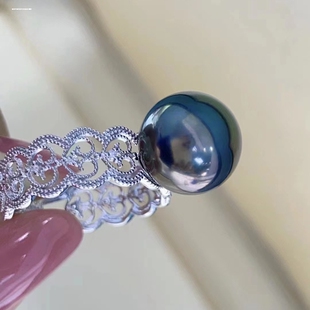 空托镀银莫桑钻闭口戒指镀金精工