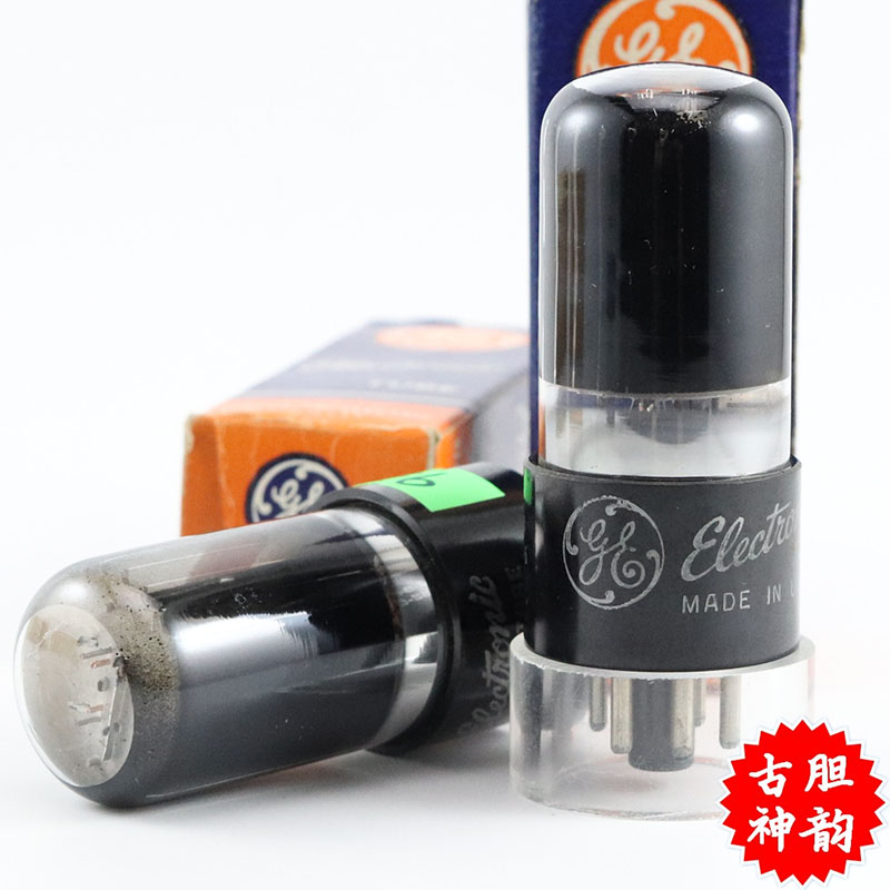 精选配对美国原盒GE 6V6GT/6K6/6F6/6P6P带方环厚碳高座6v6电子管
