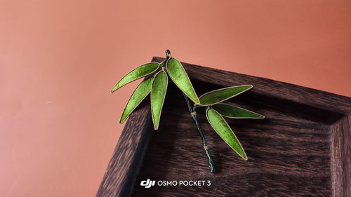 非遗掐丝绒花竹叶日常汉服发簪胸花竹簪纯手工送礼物发饰