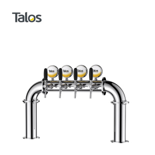 Talos塔罗斯桶装精酿啤酒分发设备酒吧不锈钢啤酒柱酒塔小门形4孔