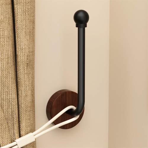 实木窗帘固定神器免打孔