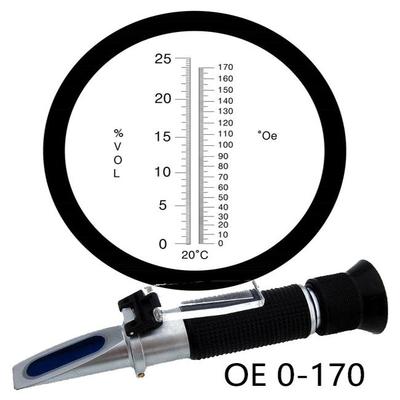 葡萄酒折射仪alcohol0-25 OE 0-170 refractometer