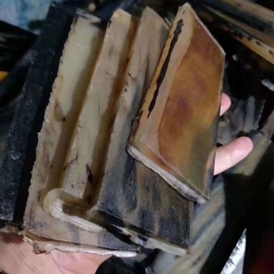 牛角原料 花色 羊角板料 17x5.6x0.3-0.9cm 镶嵌 雕刻 眼镜框刀柄