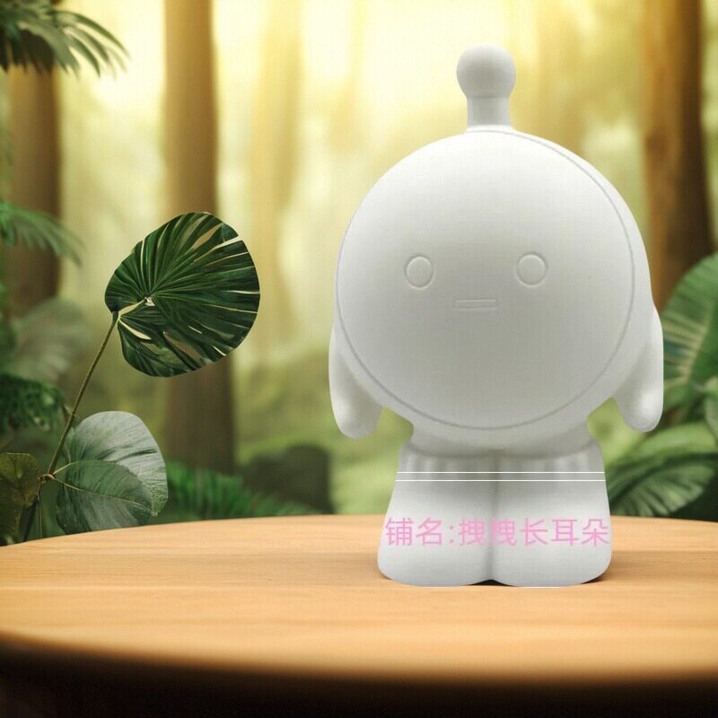 石膏娃娃涂色大号手工diy白胚画儿童存钱罐涂鸦涂色玩具蛋仔派对