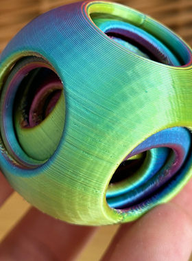 3D打印五层鬼工球玩具