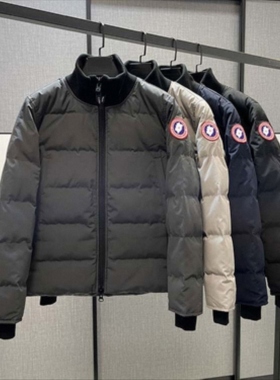 Woolford 羽绒服男士立领短款夹克纯色外套 3807M