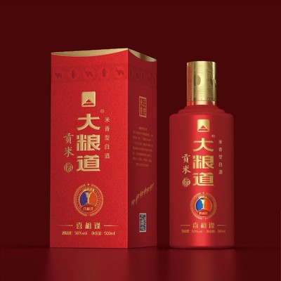 大粮道米香型贡米酒50℃  喜相逢500ML