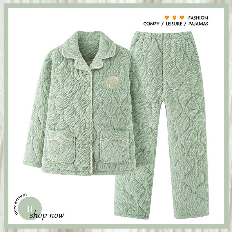 浪莎睡衣女冬季三层加厚加绒珊瑚绒夹棉秋冬法兰绒冬天保暖家居服,女士内衣/男士内衣/家居服,睡衣/家居服套装,淘宝优惠券,粉丝福利购,淘宝优惠卷