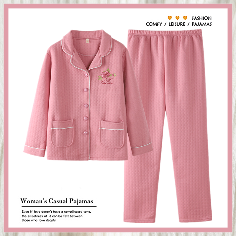 浪莎秋冬季睡衣女空气棉三层保暖加厚纯棉夹层冬天薄款夹棉家居服,女士内衣/男士内衣/家居服,睡衣/家居服套装,淘宝优惠券,粉丝福利购,淘宝优惠卷