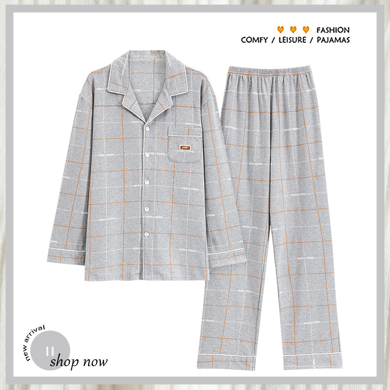 浪莎男士睡衣春秋款纯棉长袖2025新款青少年大码可外穿家居服套装,女士内衣/男士内衣/家居服,睡衣/家居服套装,淘宝优惠券,粉丝福利购,淘宝优惠卷