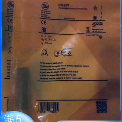 易福门全金属传感器IFR200 IFR202 IFR207 IFR212 IFR203 IFR204