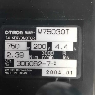 R88M-W75030T R88D-WT08HOMRON伺服马达驱动器套装9成新 议价