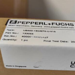 UB500-18GM75-U-V15(PEPPERL+FUCHS)超声波传感器(133055)