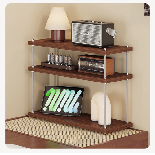 置物架可调节架子厨房客厅办公室工位桌面夹缝收纳架水杯架