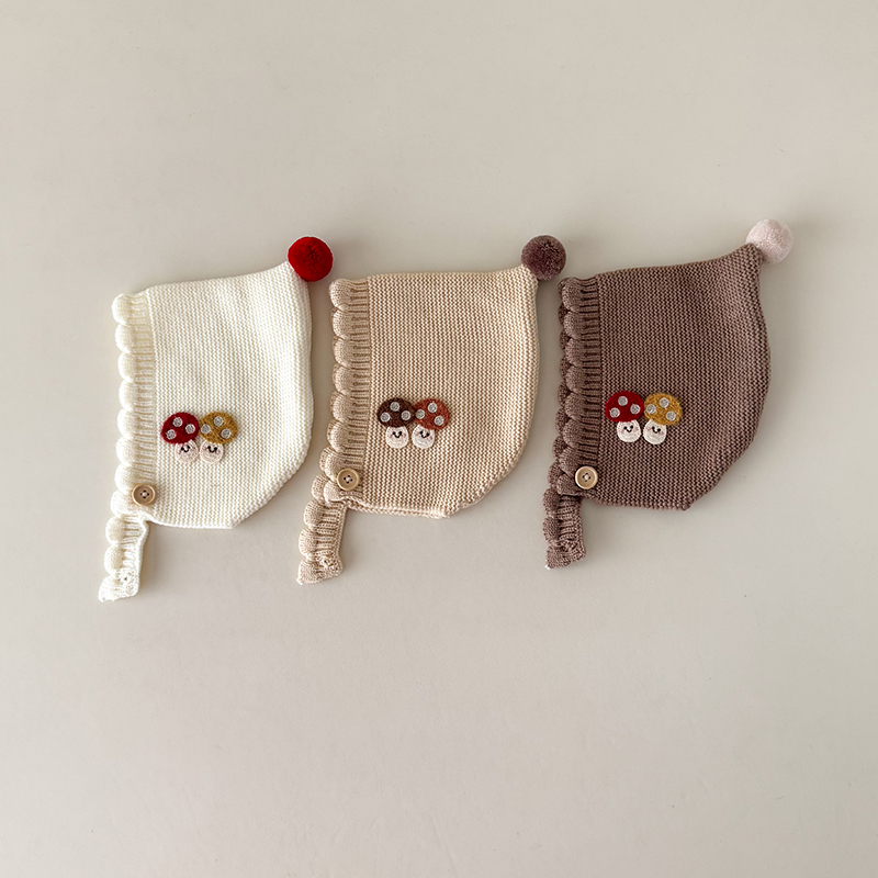 婴儿精灵帽防风护耳包脸帽